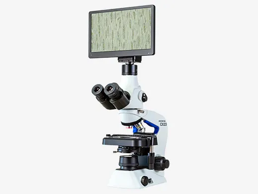 CX 23 Olympus Microscope + Camera+Monitor 