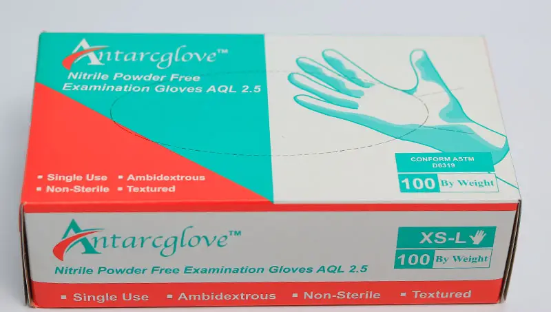Nitrile powder-free gloves