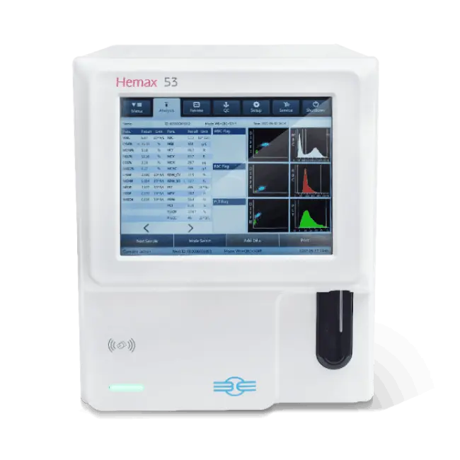 Haematology analyzer 5 part without autoloader  HEMAX 53