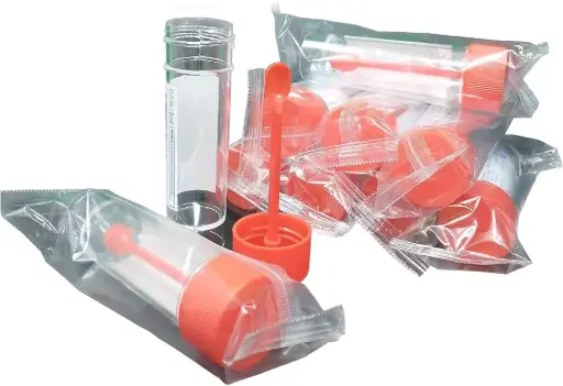 Sterile stool container with spoon 30 ml