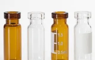 Clear HPLC vials